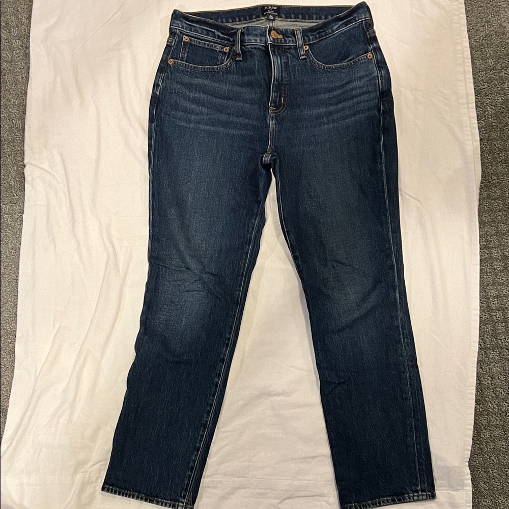 J. Crew Factory Indigo Straight Leg Jeans